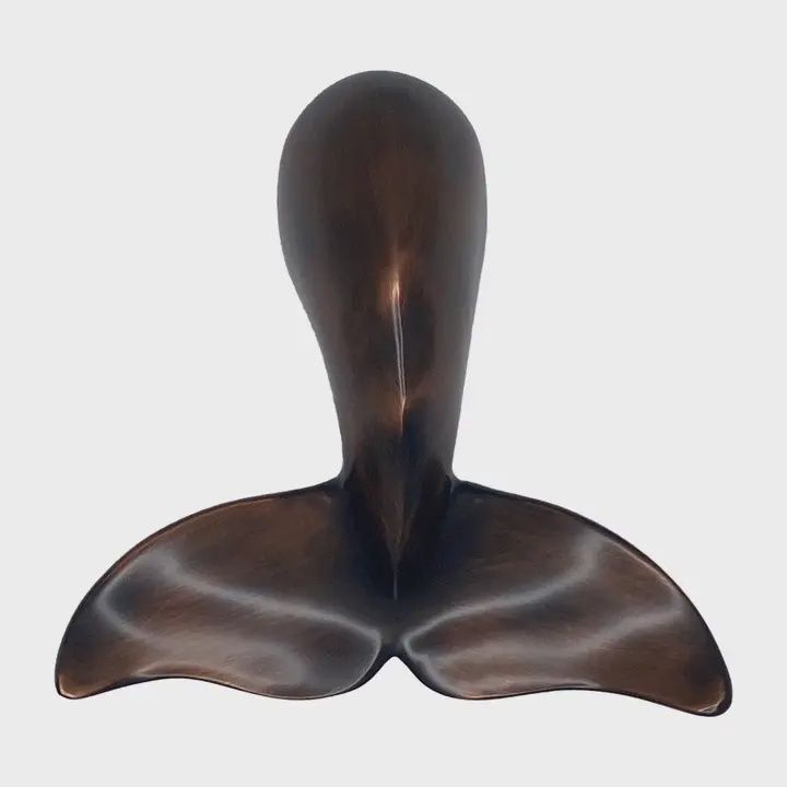 Whale Tail Door Knocker by Michael Healy, Colour: Bronze