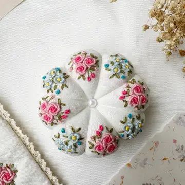 Hand Embroidered Pin Cushion