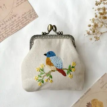Hand Embroidered Coin Purse