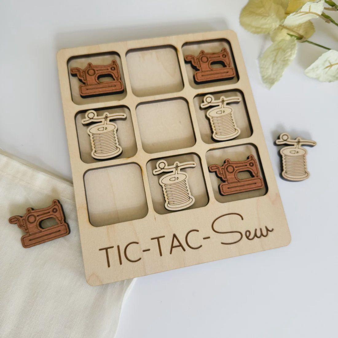Tic-Tac-Sew Board Game