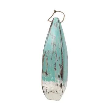 Buoy Wood Turquoise/White