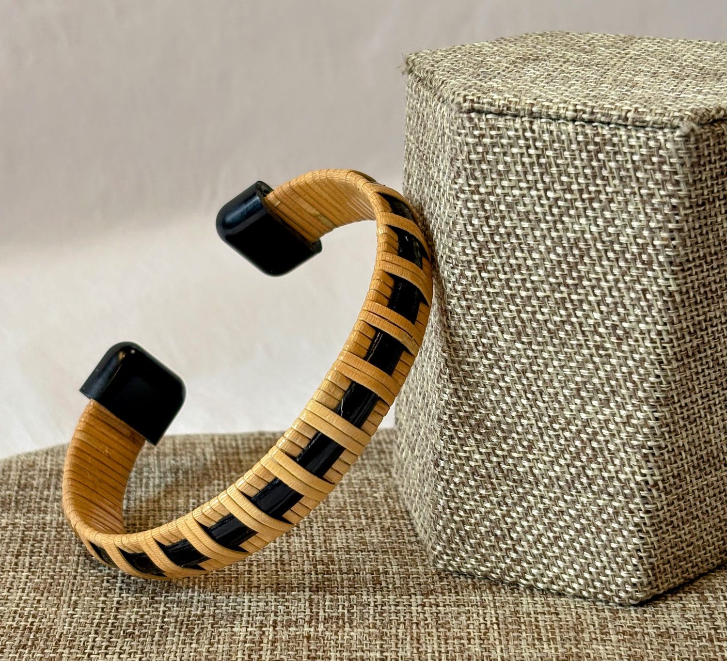 Nantucket Lightship Basket Cuff Bracelet by Laura Stewart