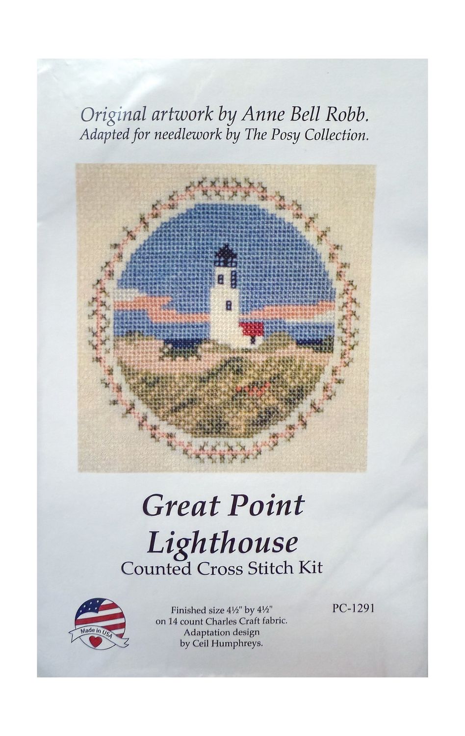 Cross Stitch Kit - Great Point Lighthouse