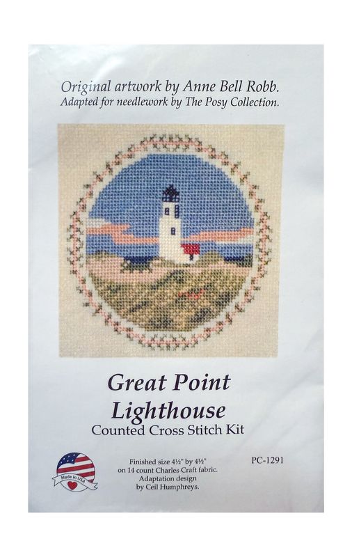 Cross Stitch Kit - Great Point Lighthouse