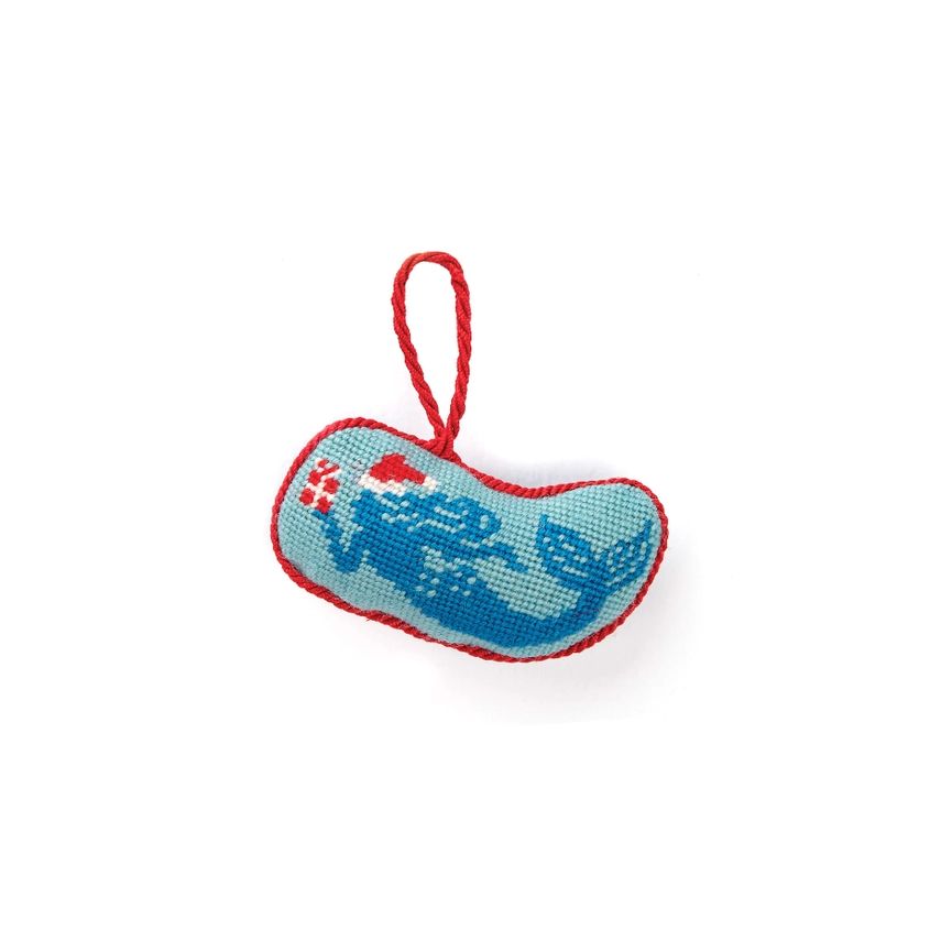 Mermaid Needlepoint Holiday Ornament