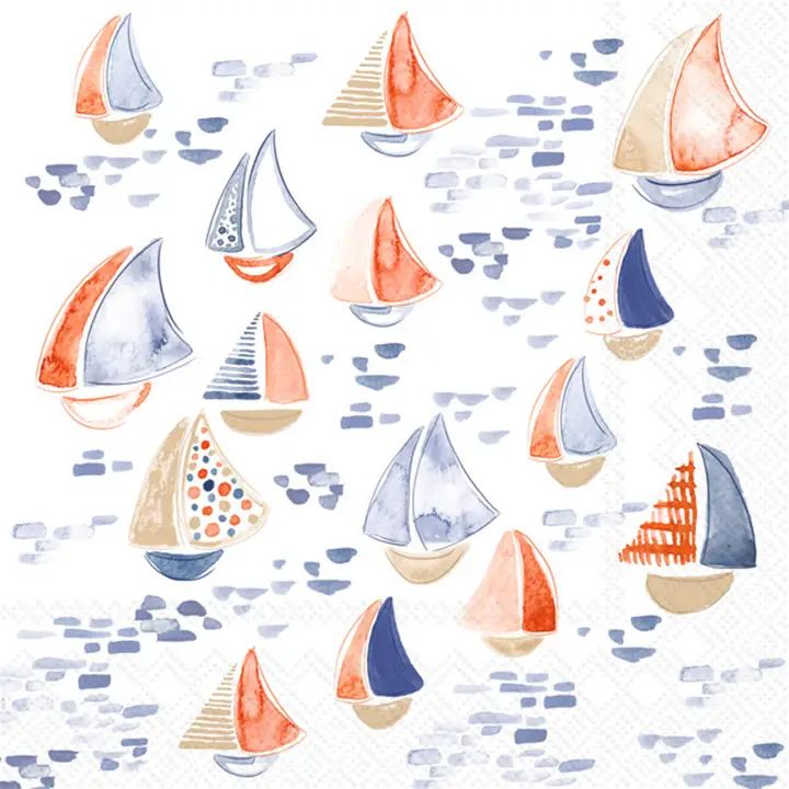 Cocktail Napkins - Nantucket Sailboats