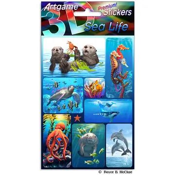 3D Stickers Sea Life