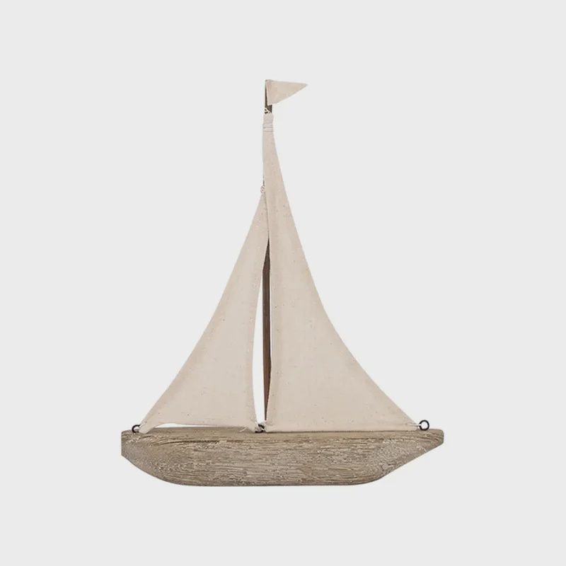 Driftwood and Canvas Sailboats, Size: Small