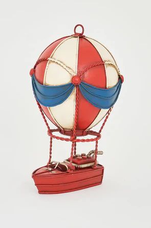 Balloon and boat hanging sculpture, metal, 6&quot;x9.8&quot;