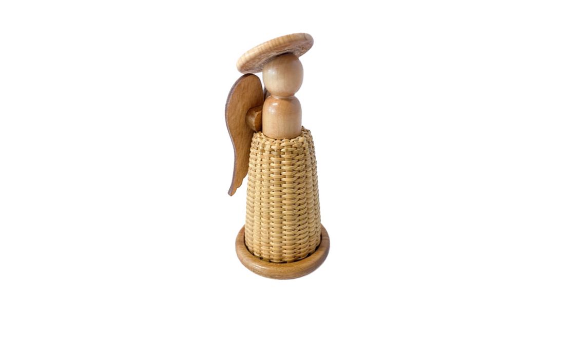 Nantucket Lightship Basket Angel by Melissa Anderson - 5&quot;
