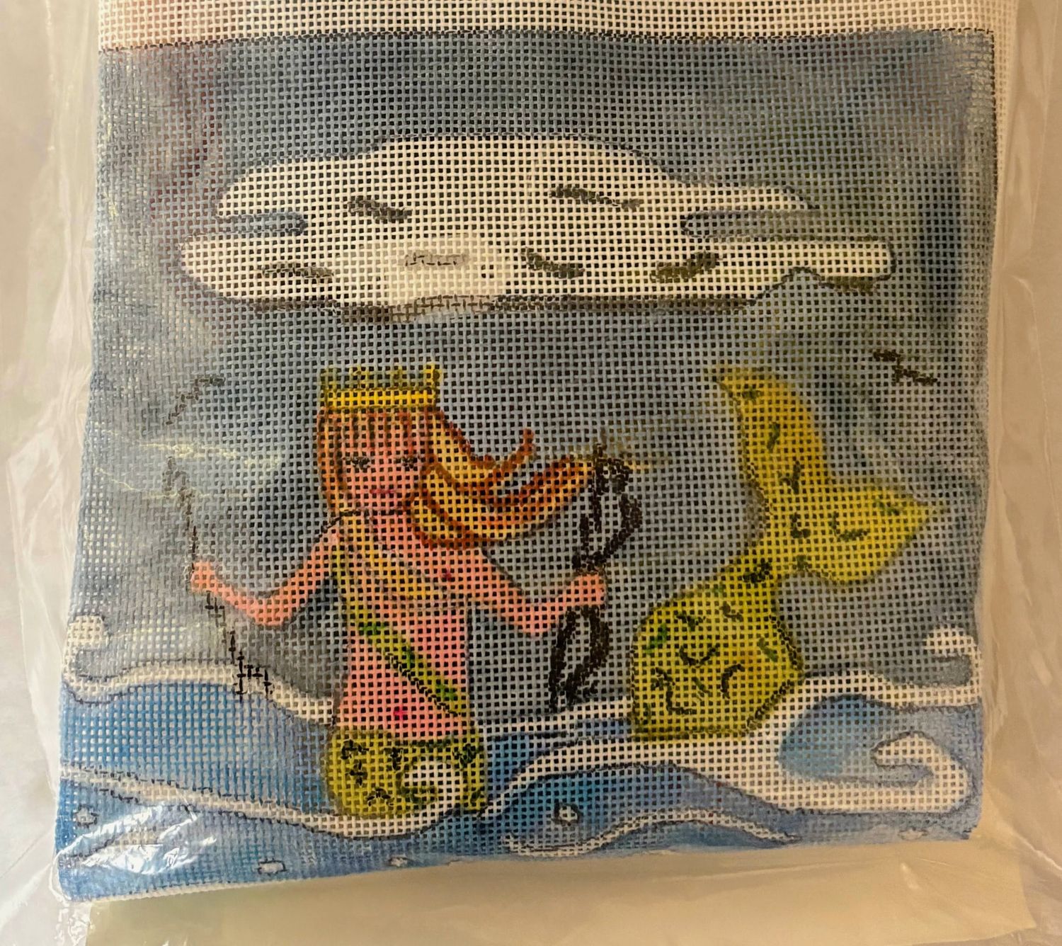 Mermaid Pillow Custom Needlepoint Kit