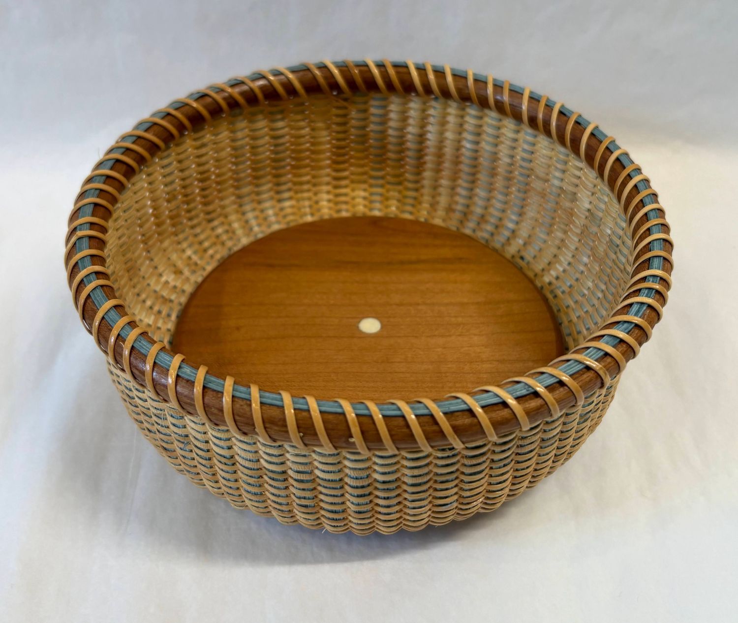 Nantucket Lightship Basket Wine Coaster by Suzanne Simpson