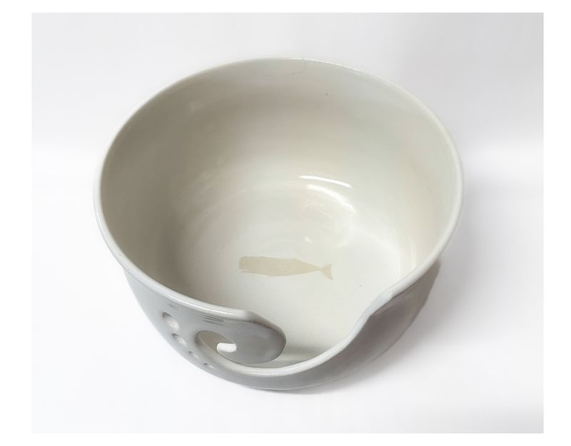 Ceramic Yarn Bowl - Sperm Whale Design