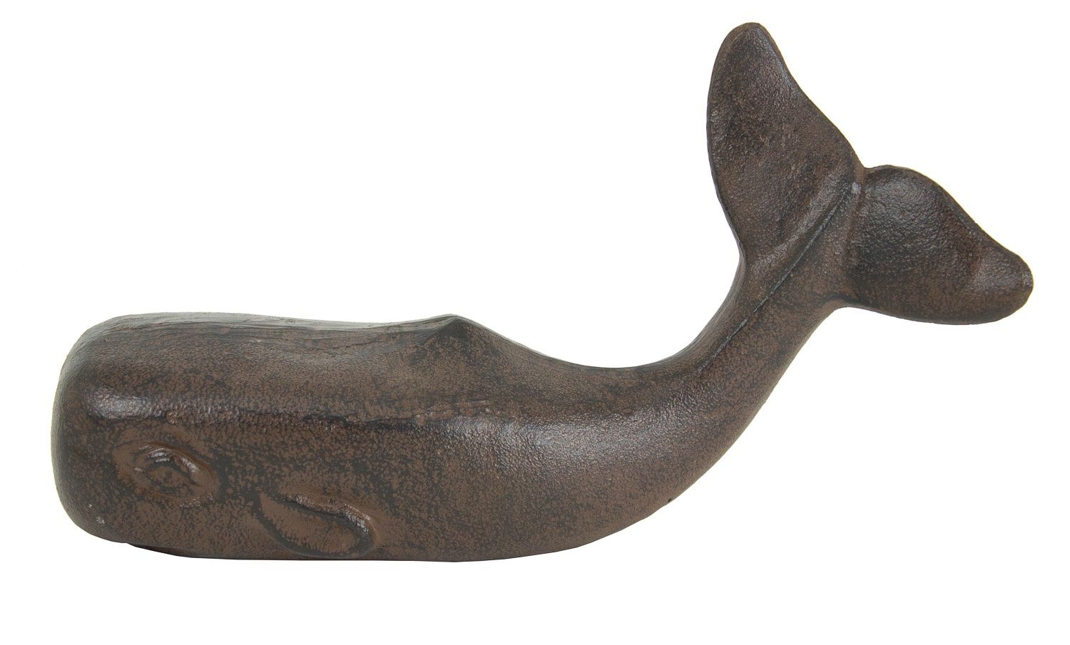 Cast Iron Whale Doorstop, Colour: Rust