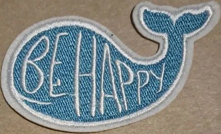 Be Happy Whale Patch