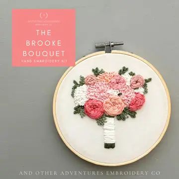 Intermediate Embroidery Kit - the Brooke Bouquet
