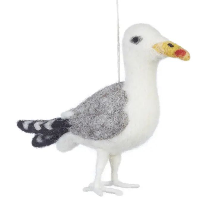 Felt Seagull Ornament