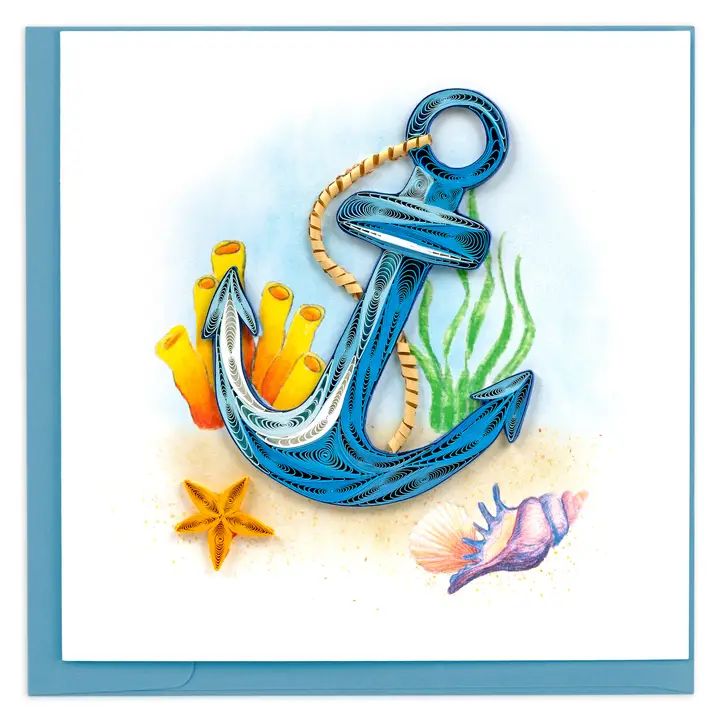 Quilling Card - Anchor
