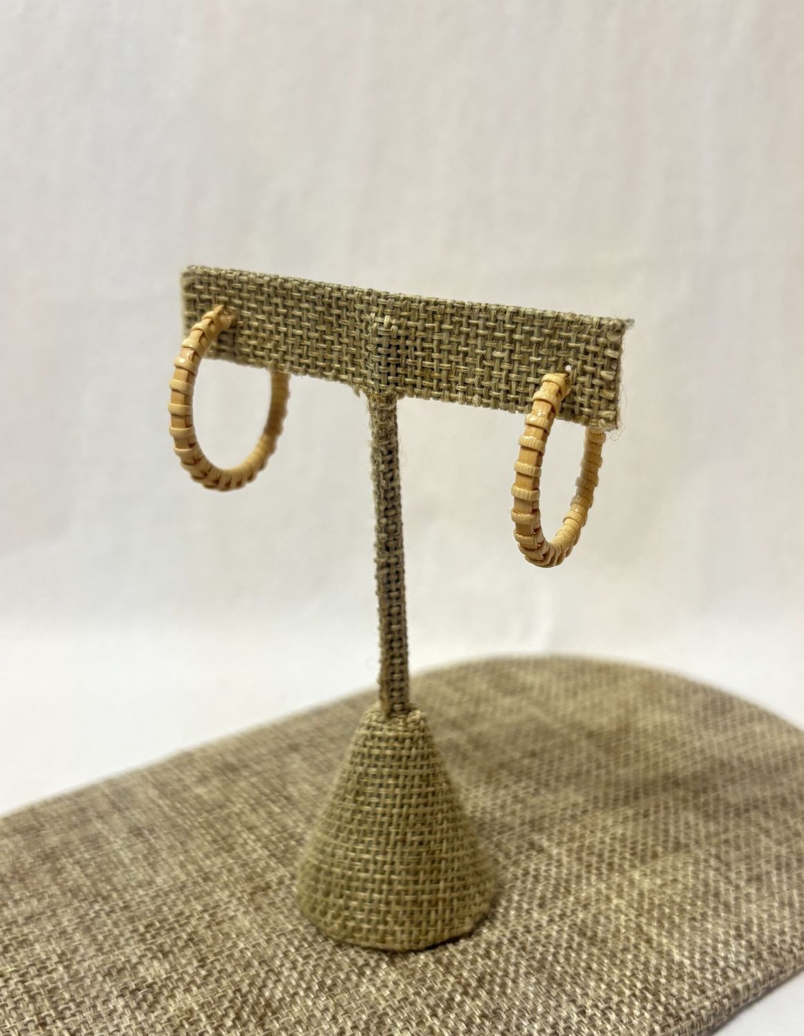 Nantucket Lightship Basket Earrings - 25mm - by Laura Stewart