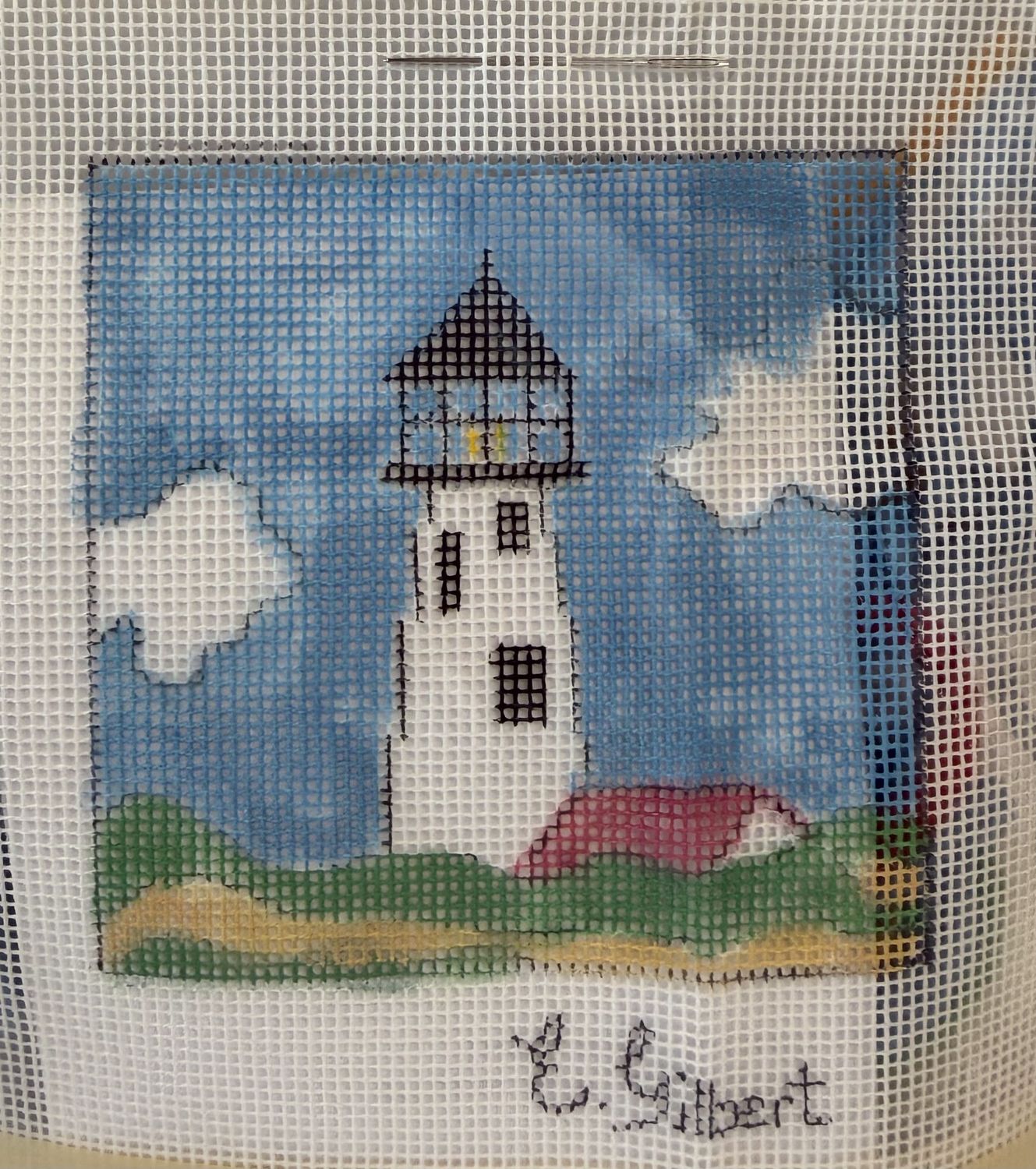 Needlepoint Kits by Elizabeth Gilbert, Style: Great Point Lighthouse