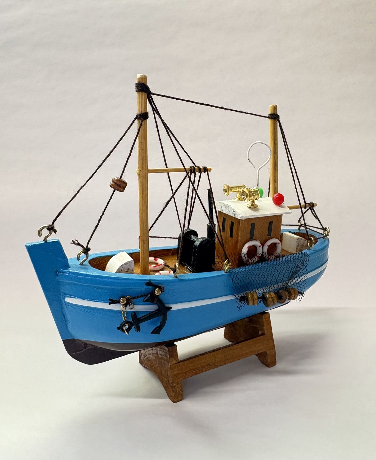 Miniature Fishing Boat Model