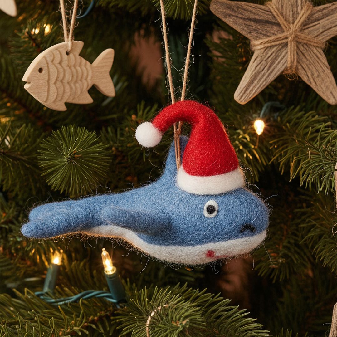 Handmade FeltChristmas Santa Jaws Hanging Decoration