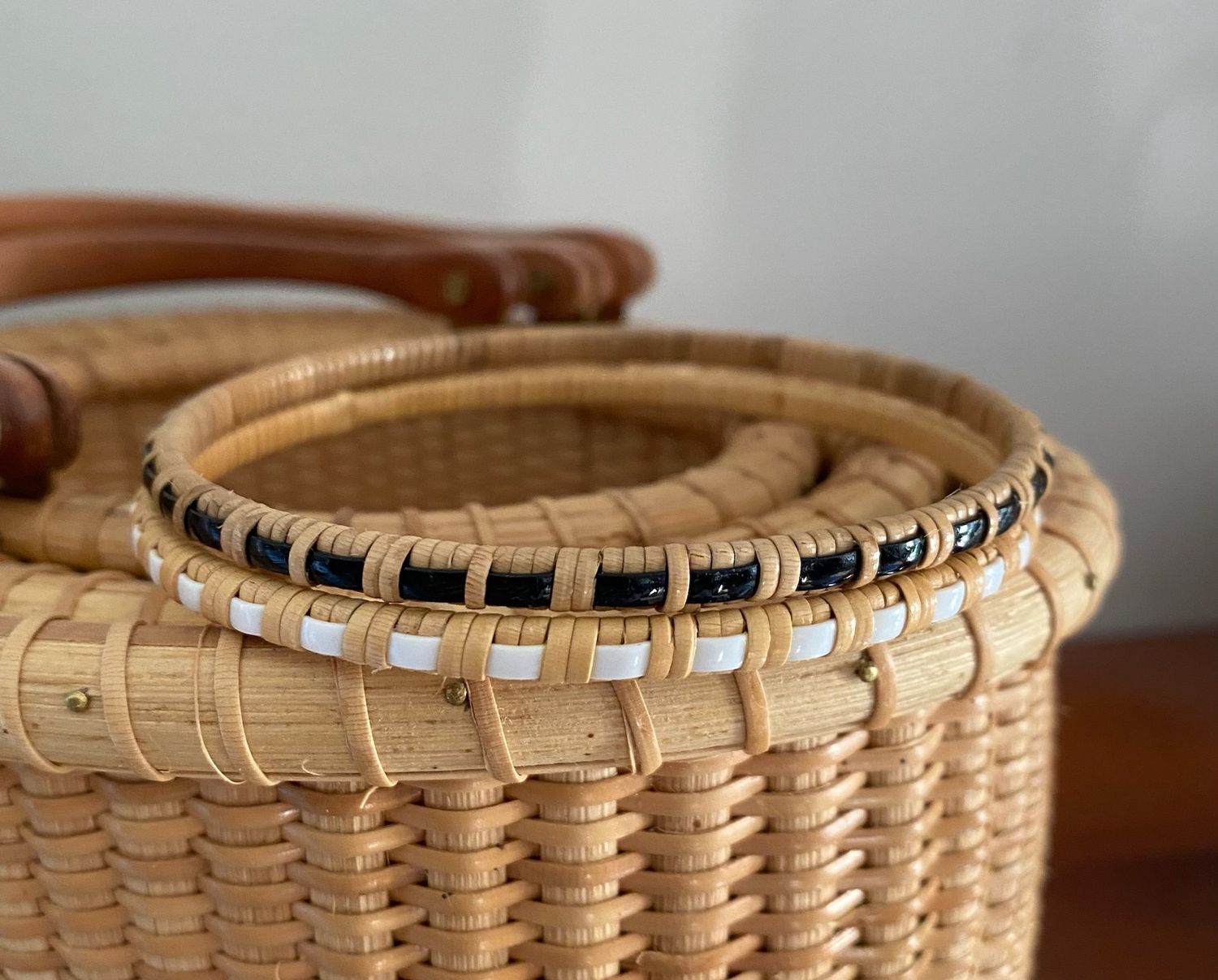 Nantucket Lightship Basket 1/2 in - Bangle Bracelets by Jessica Bechtold