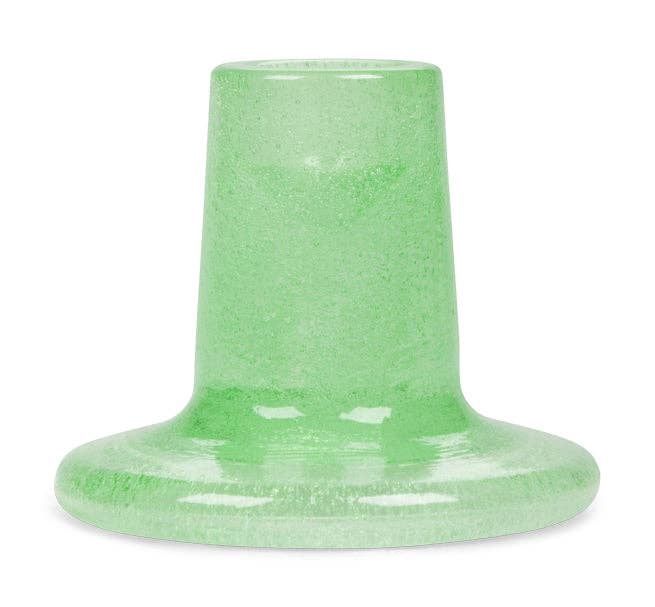 Recycled Glass Candleholder, Color: Green