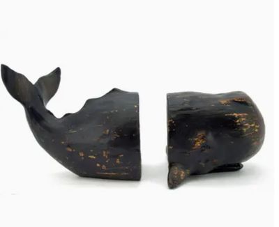 Whale Bookends (Black)