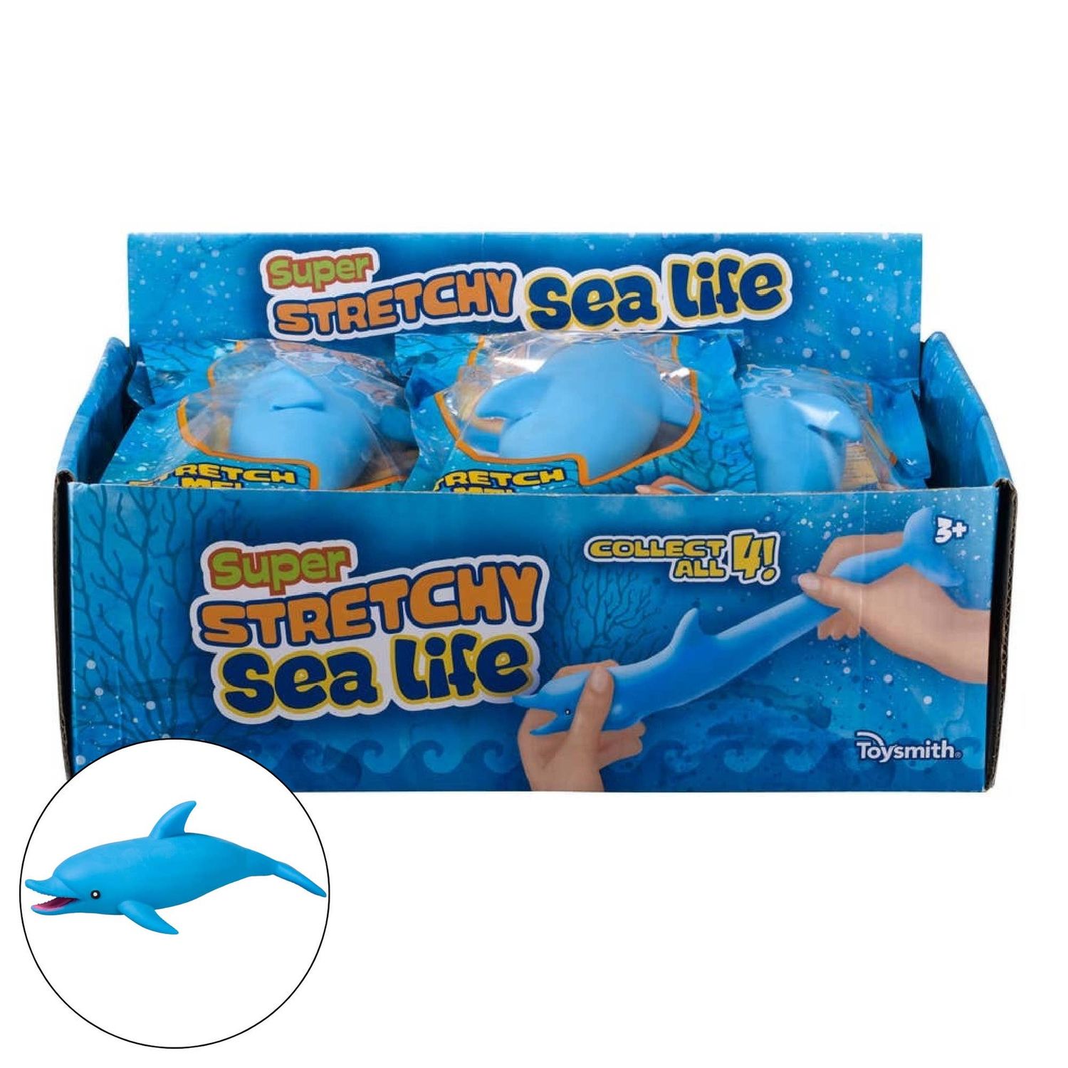 Stretchy Sea Life Creatures, 4 Styles, Individually Pkg