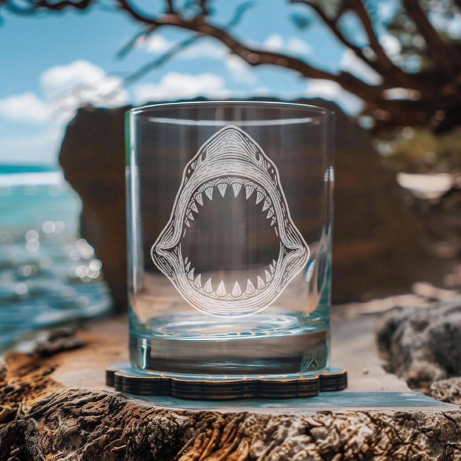 Shark Jaw Glasses, Size: Old Fashioned
