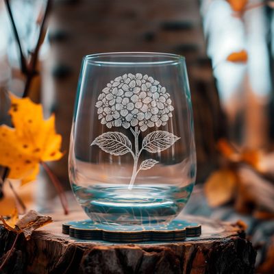 Hydrangea Glasses