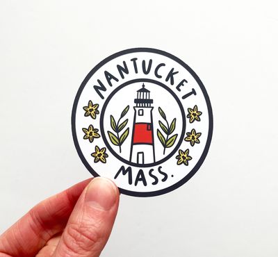 Nantucket Badge Sticker