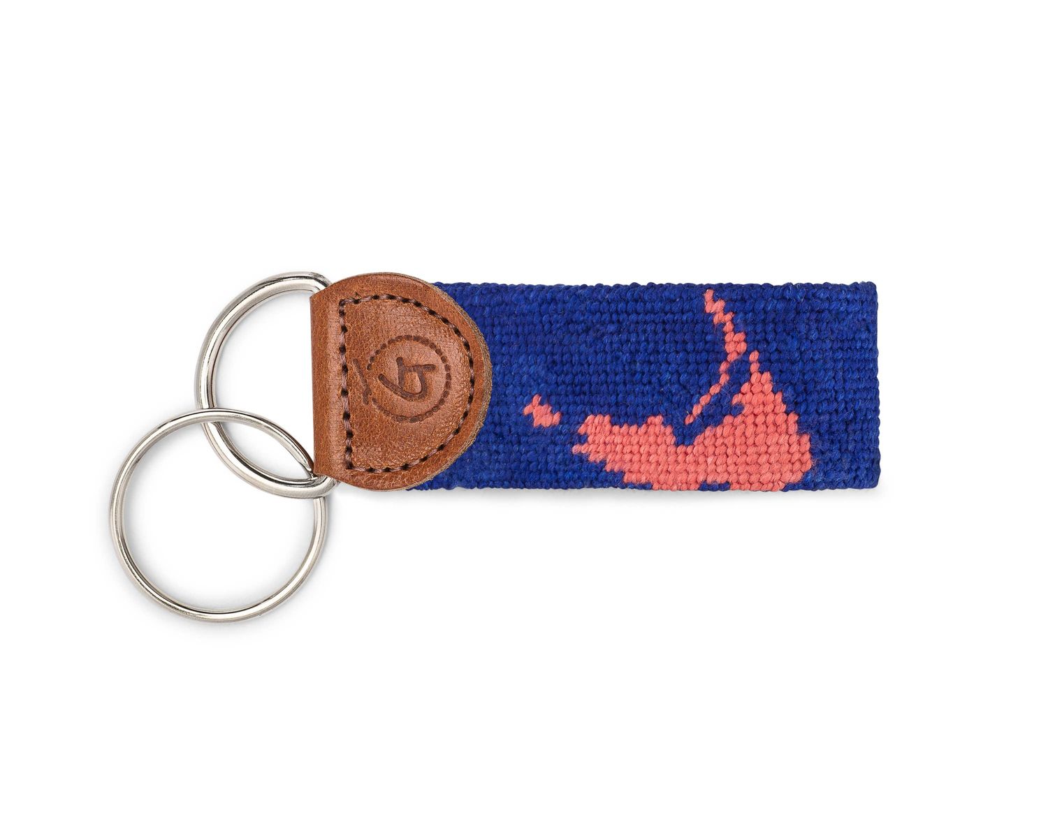 Nantucket Needlepoint Keychain
