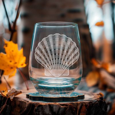 Scallop Shell Drinking Glasses