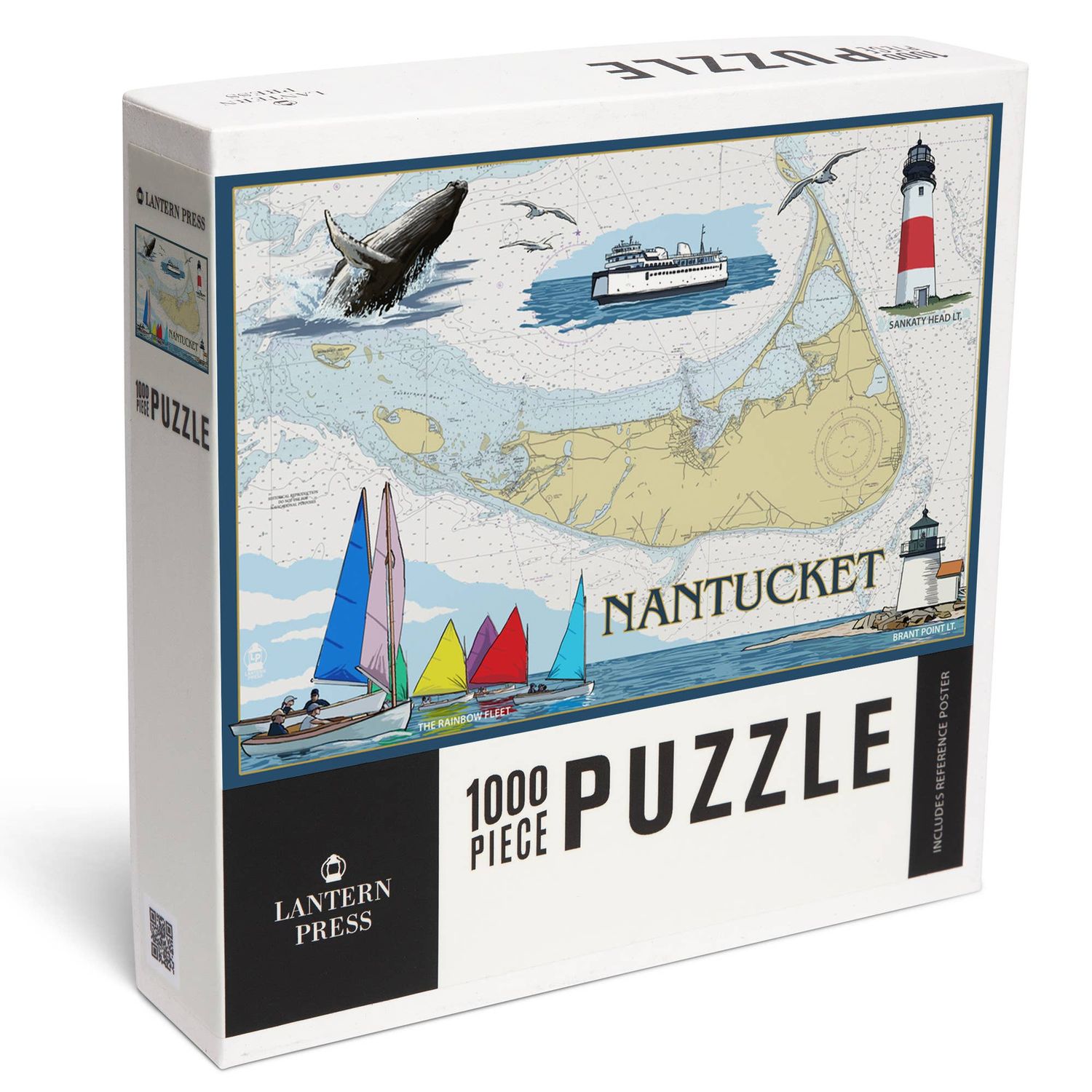 Nantucket, MA Nautical Chart 1000 Puzzle