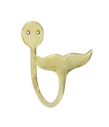 Whale Tail Hook Brass