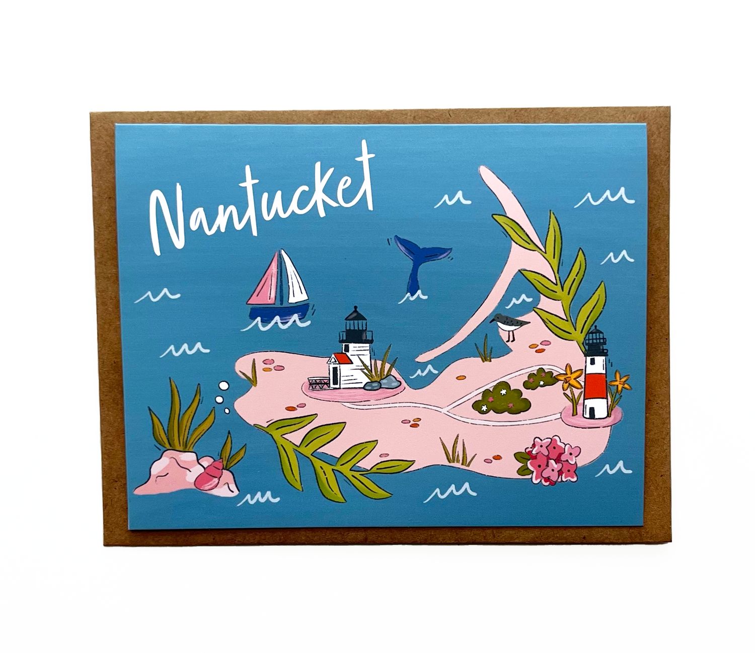 Nantucket Map Card