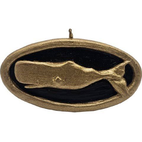 Gold Whale Ornament