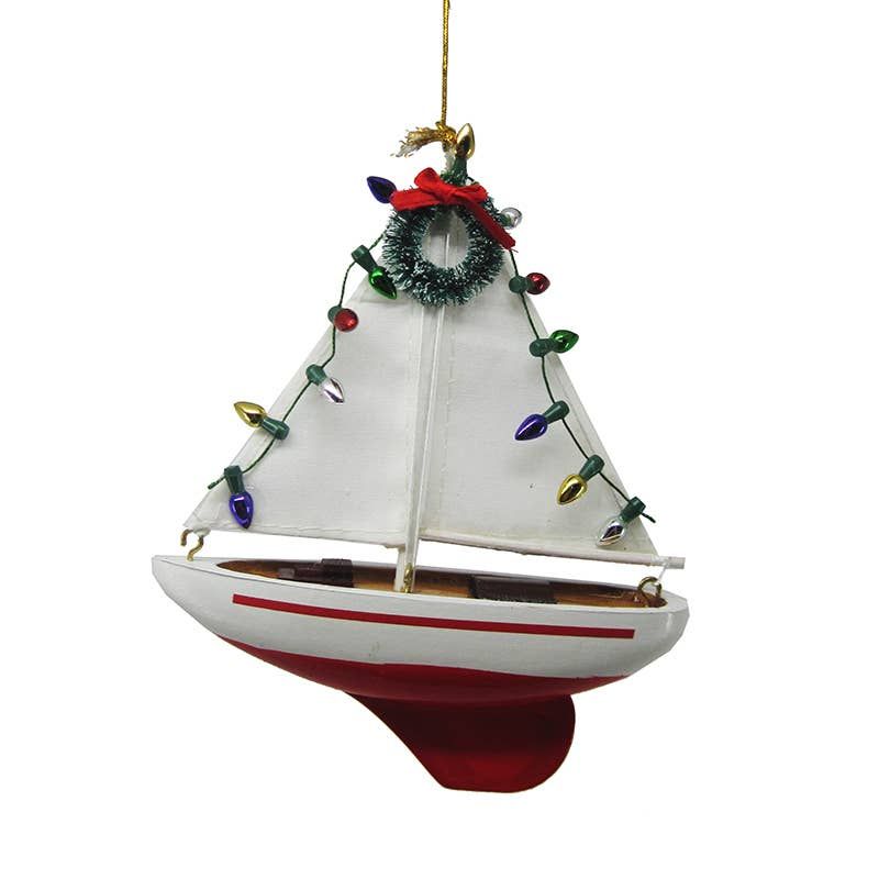 Sailboat Christmas Ornament