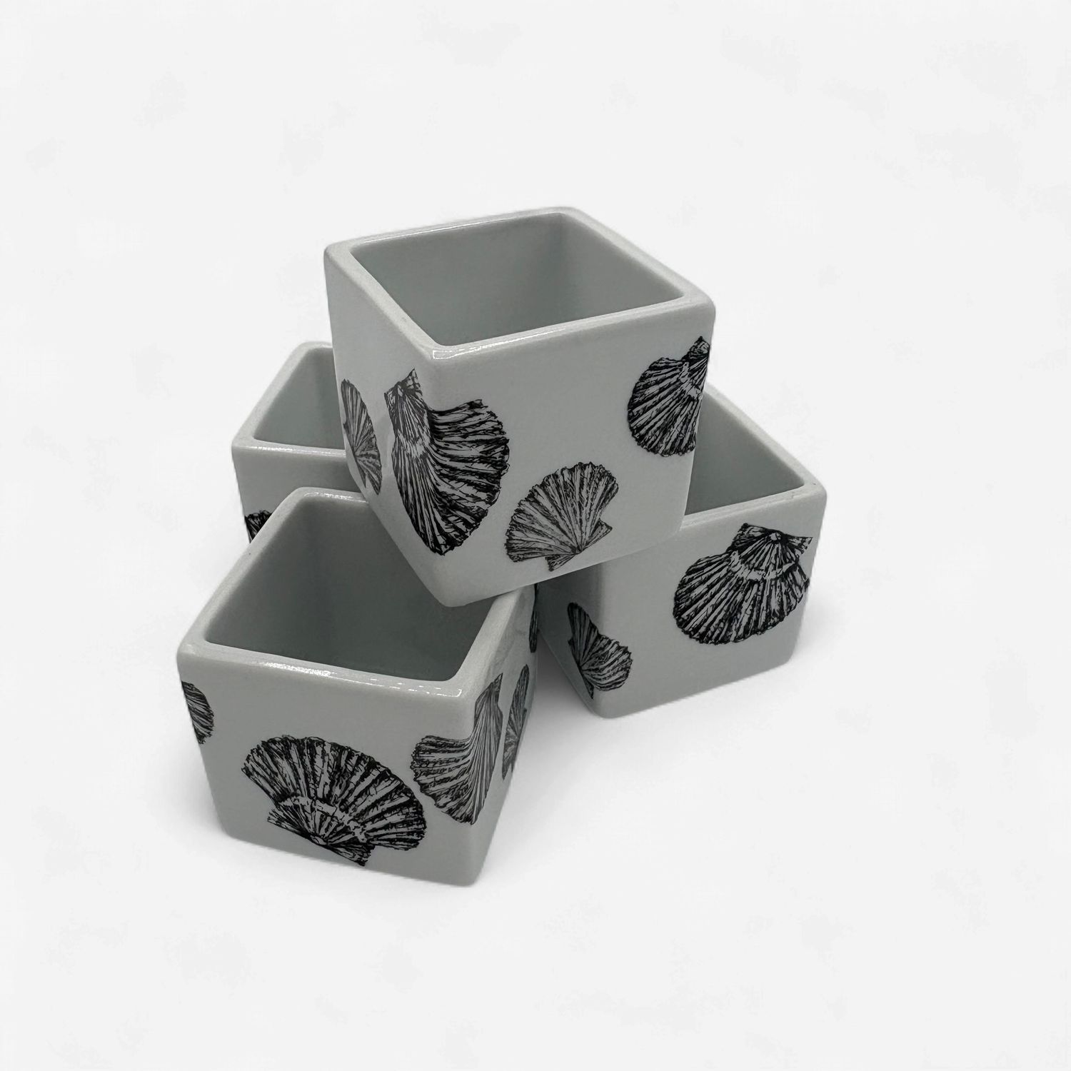 Transferware - Scallop Shell Sauce Cup