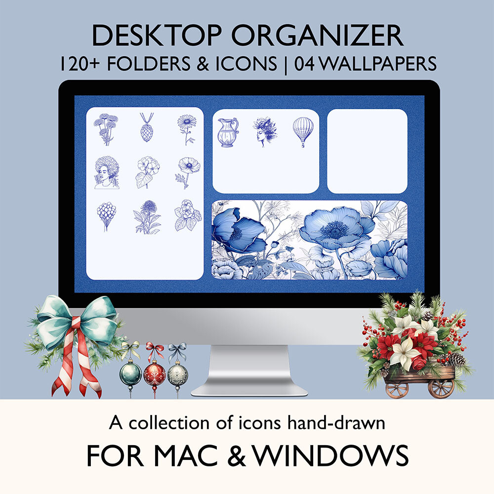 Hand-drawn folder icons