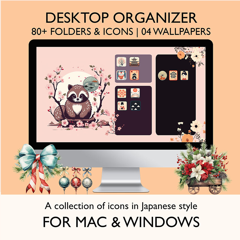 Folder icons in Japanese style