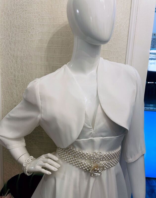 Issy bolero jacket - white