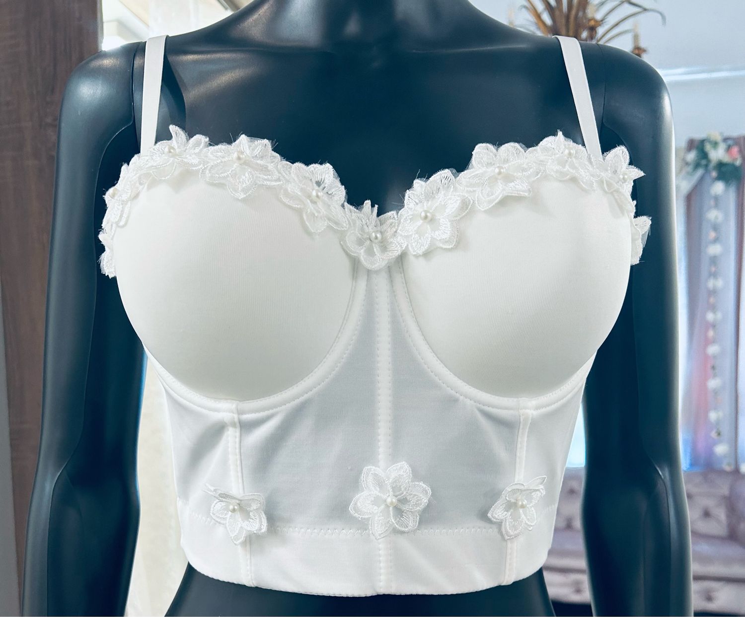 Joy - Korsage mit Blumen Design - Size M
