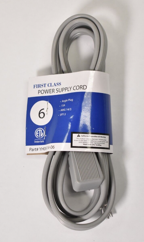 S/O - YH0614-06S - 6FT POWER CORD STRAIGHT S/O - YH0614-06S - 6FT POWER CORD STRAIGHT