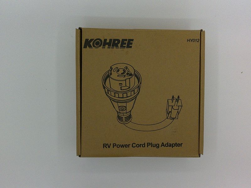 Kohree  - HY012 - 50 Amp to 15 110V RV Adapter Plug, 15 Male yellow and black