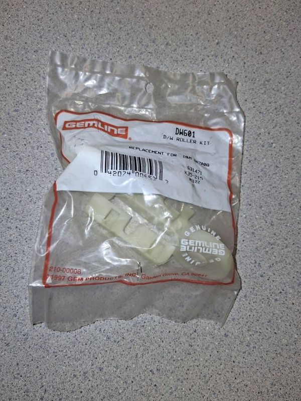 5300808968 -DISHWASHER LOWER RACK ROLLERS - DW601 - NLA 5300808968 -DISHWASHER LOWER RACK ROLLERS - DW601 - NLA