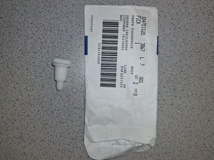 5300809018 - DISHWASHER SPRAY ARM RETAINING BOLT - NLA 5300809018 - DISHWASHER SPRAY ARM RETAINING BOLT - NLA