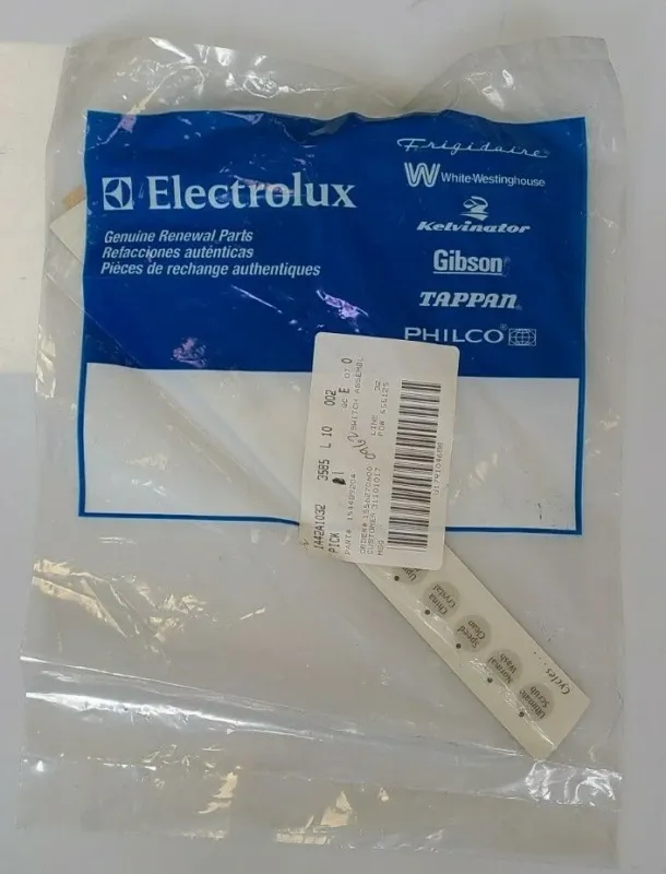 154489204 - Bisque Color Dishwasher Control Overlay Decal - NLA 154489204 - Bisque Color Dishwasher Control Overlay Decal - NLA